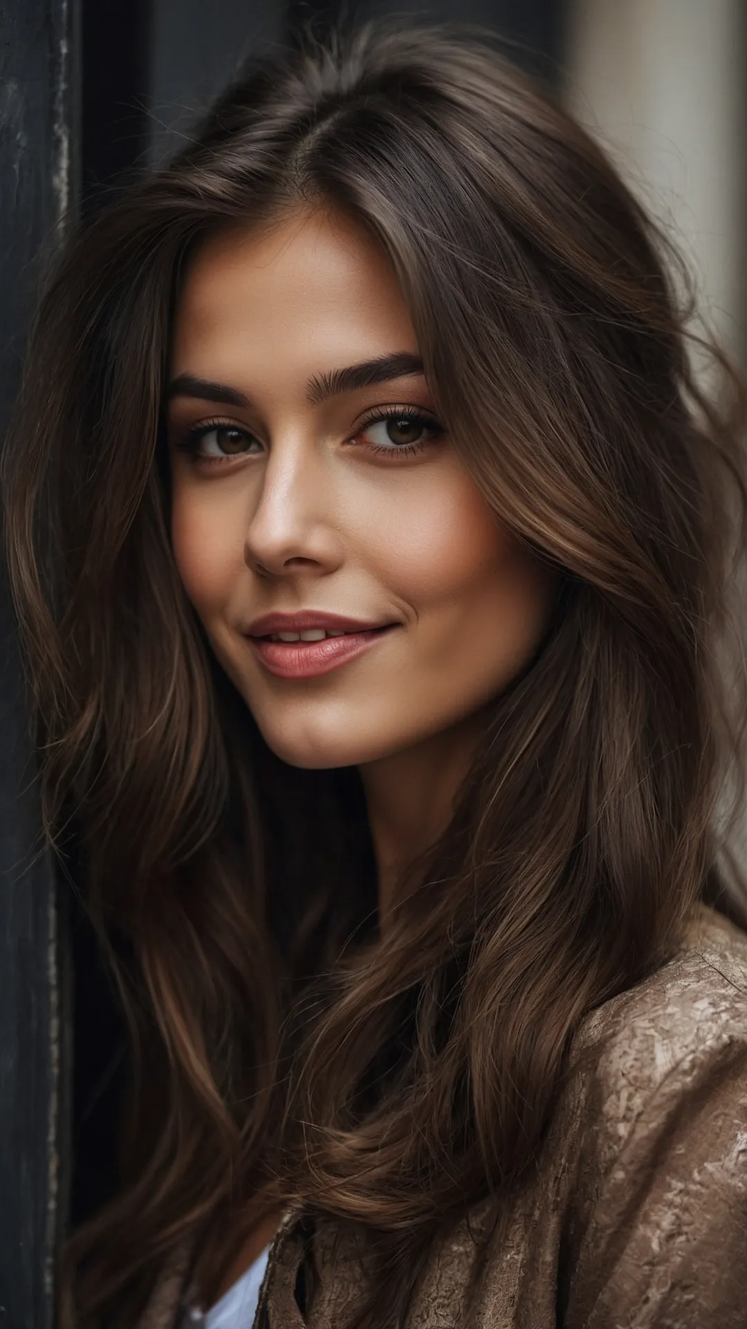 Unleashing the Glam with Purple Highlights on Brunettes 43 Toasted Brown Look