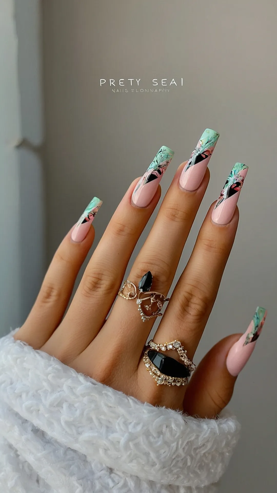 Sparkling Festivities: 15 Adorable Christmas Glitter Nail Ideas 38 Frosted Nail Art