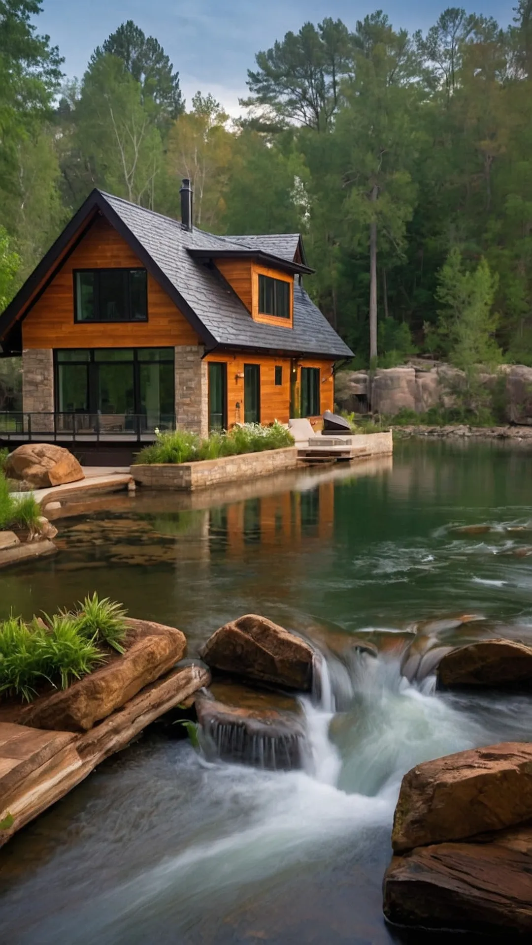 Whimsical Waters: 19 Cool Riverside House Designs You Need to See 38 Current Comfort