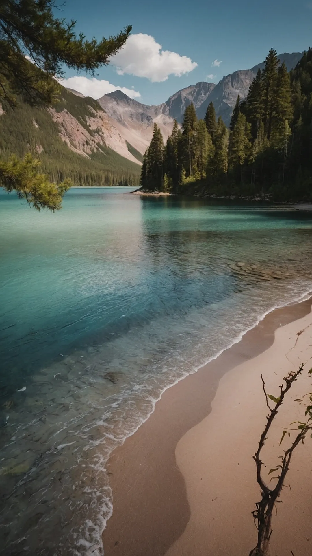 Lush Vistas and Dreamy Clouds Above