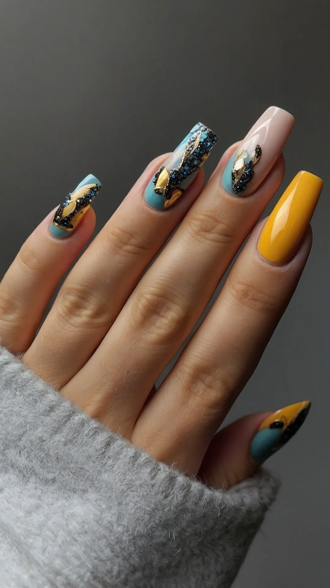 Autumn's Whisper on Nails: