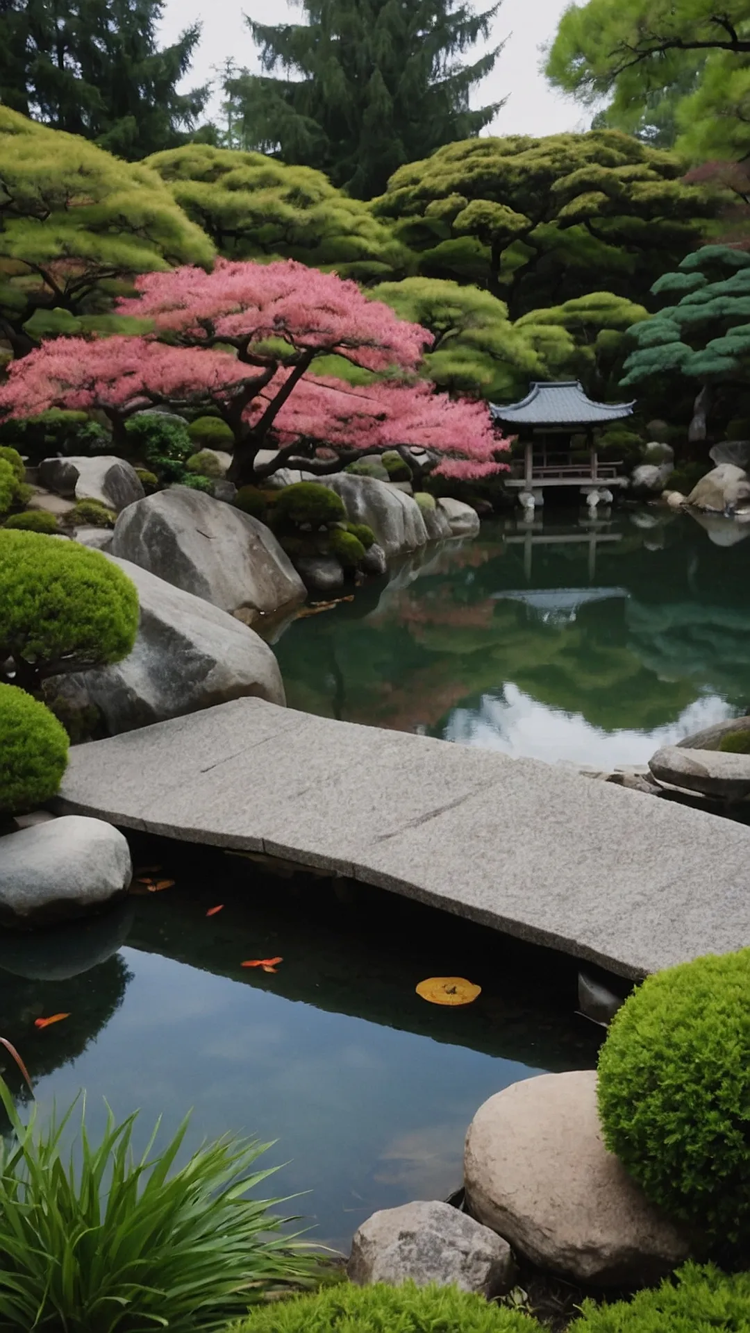 Autumn's Embrace: A Japanese Garden's Zen