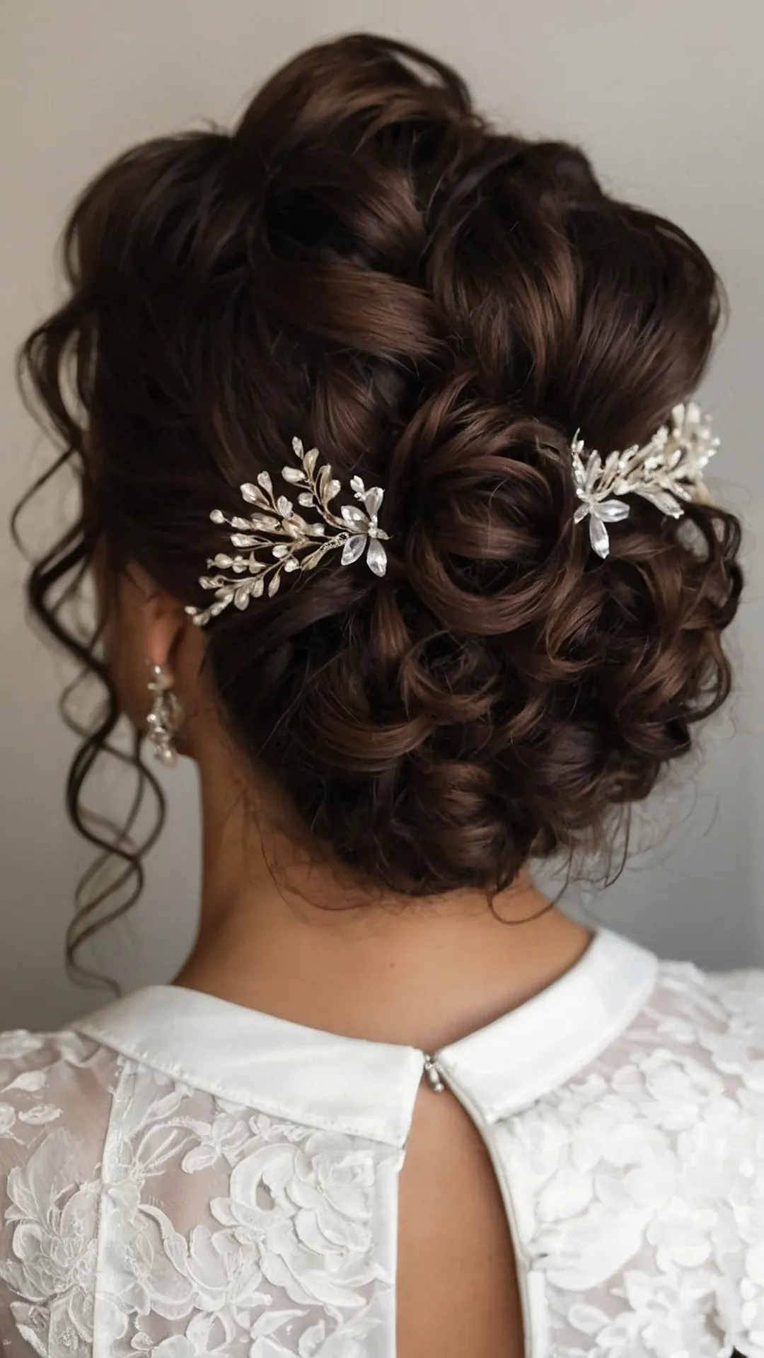 Curly Hair, Happy Bride