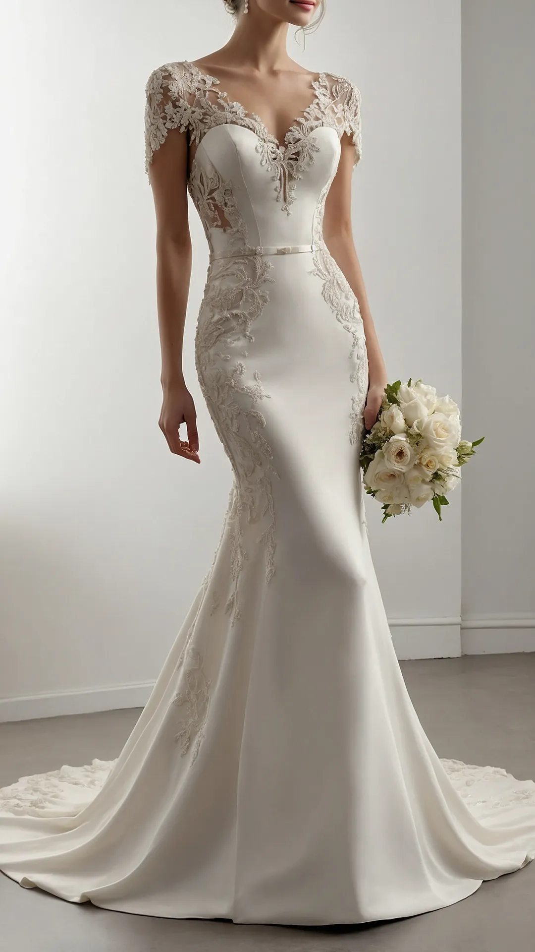 Bridal Bliss Awaits: 20 Stunning Ivory Wedding Dress Ideas 47 Floating in Ivory