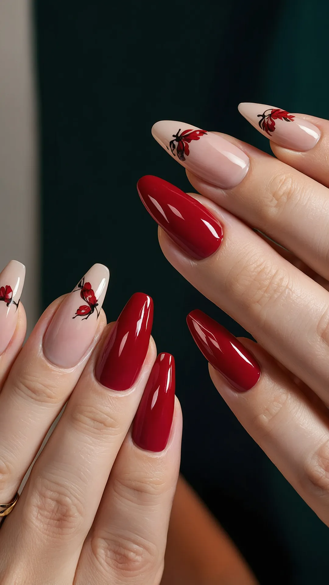 Discover 23 Stunning Red Acrylic Nail Ideas You’ll Adore 43 Red Rocker Nails