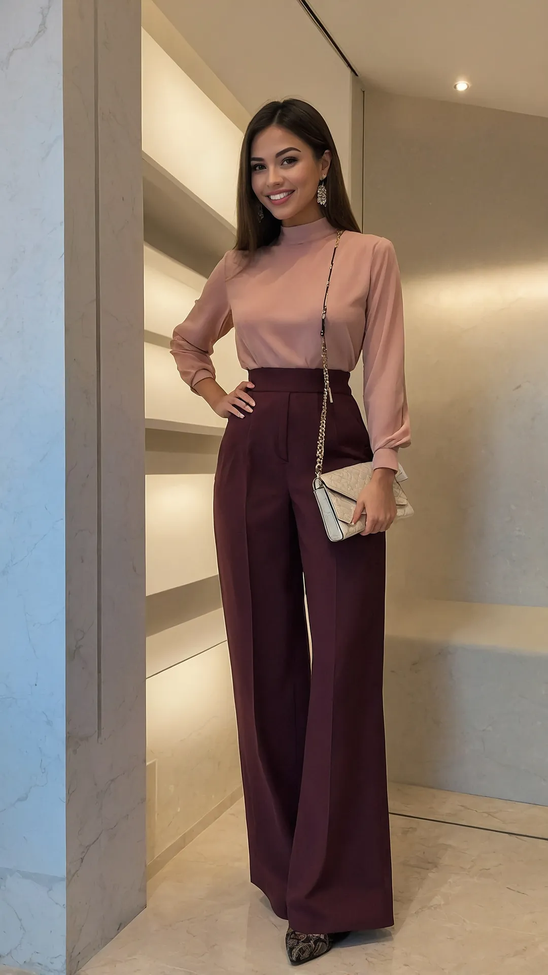 Elevate Your Style for Elegant Winter Nights 40 Maroon mystique