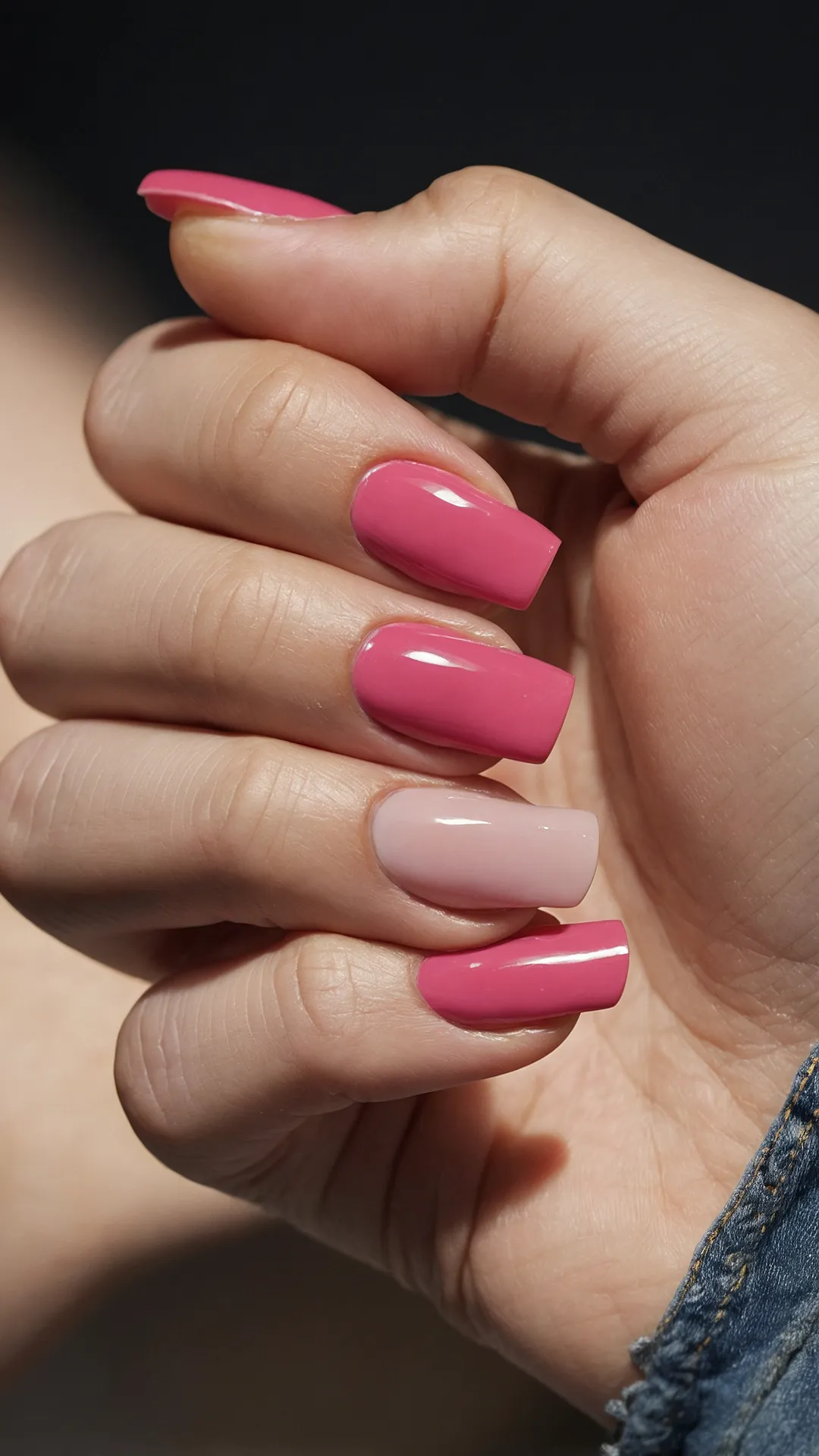 Unleashing 22 Pink Nail Art Ideas for Every Occasion 41 Sparkling Pink Finish