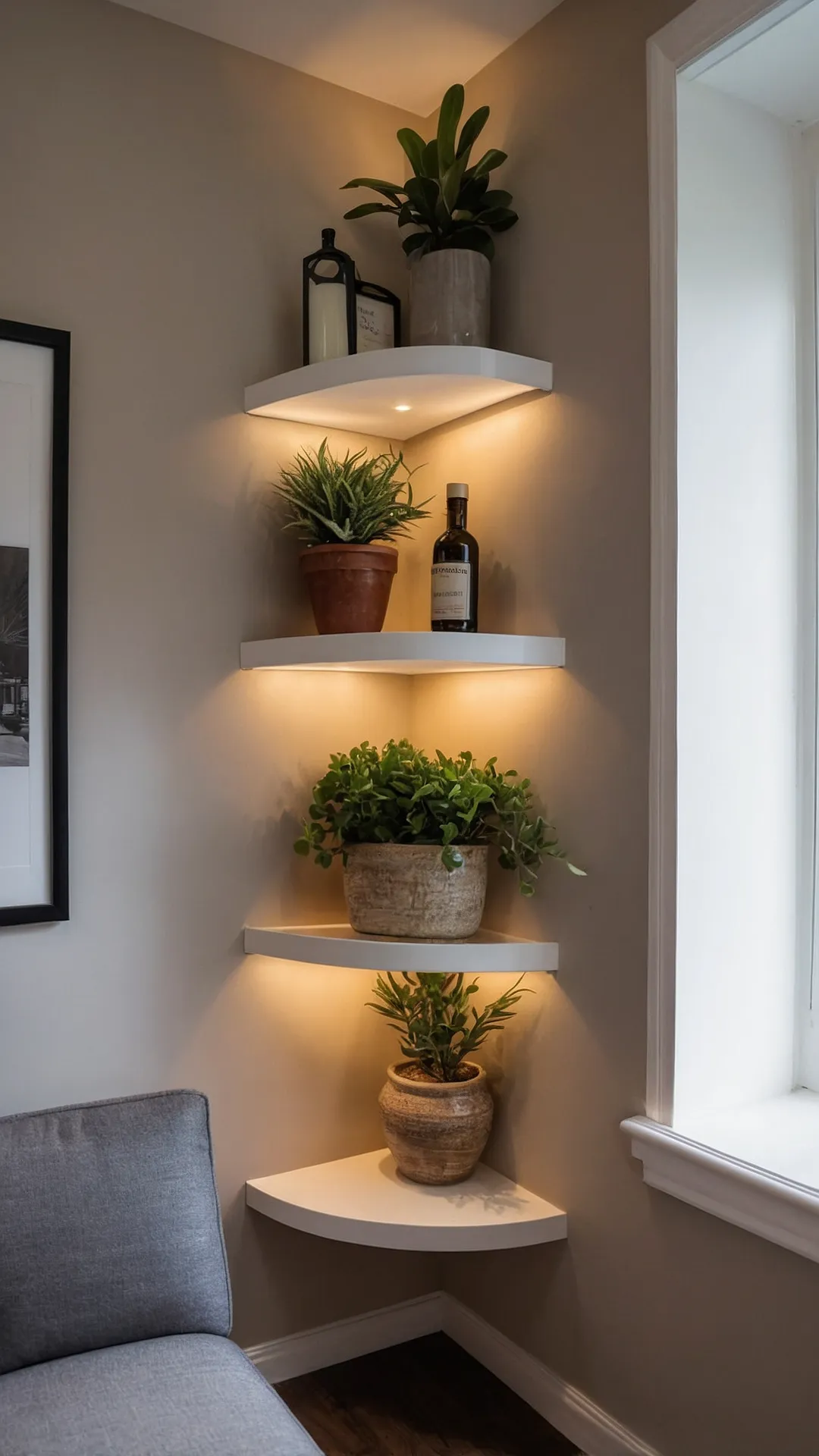 Maximizing Corners: Fun and Functional Shelf Ideas 41 Quadrant Chic