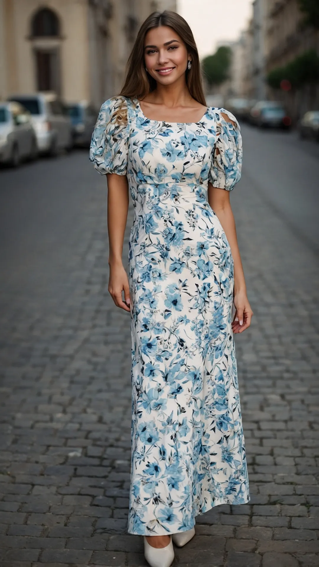 Blooming Into Style: 21 Long Floral Outfit Ideas for Every Occasion 43 Garden Grandeur