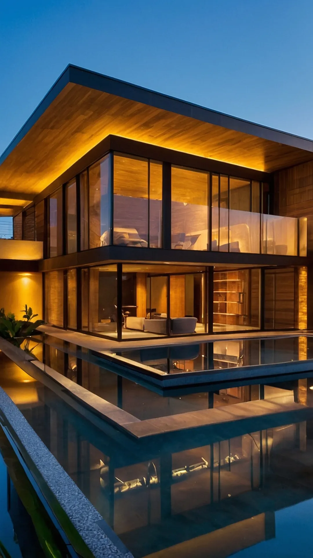 Dazzling Dreams: 15 Unique House Designs That Blend Luxury and Style 35 Palm & Pool Paradise: