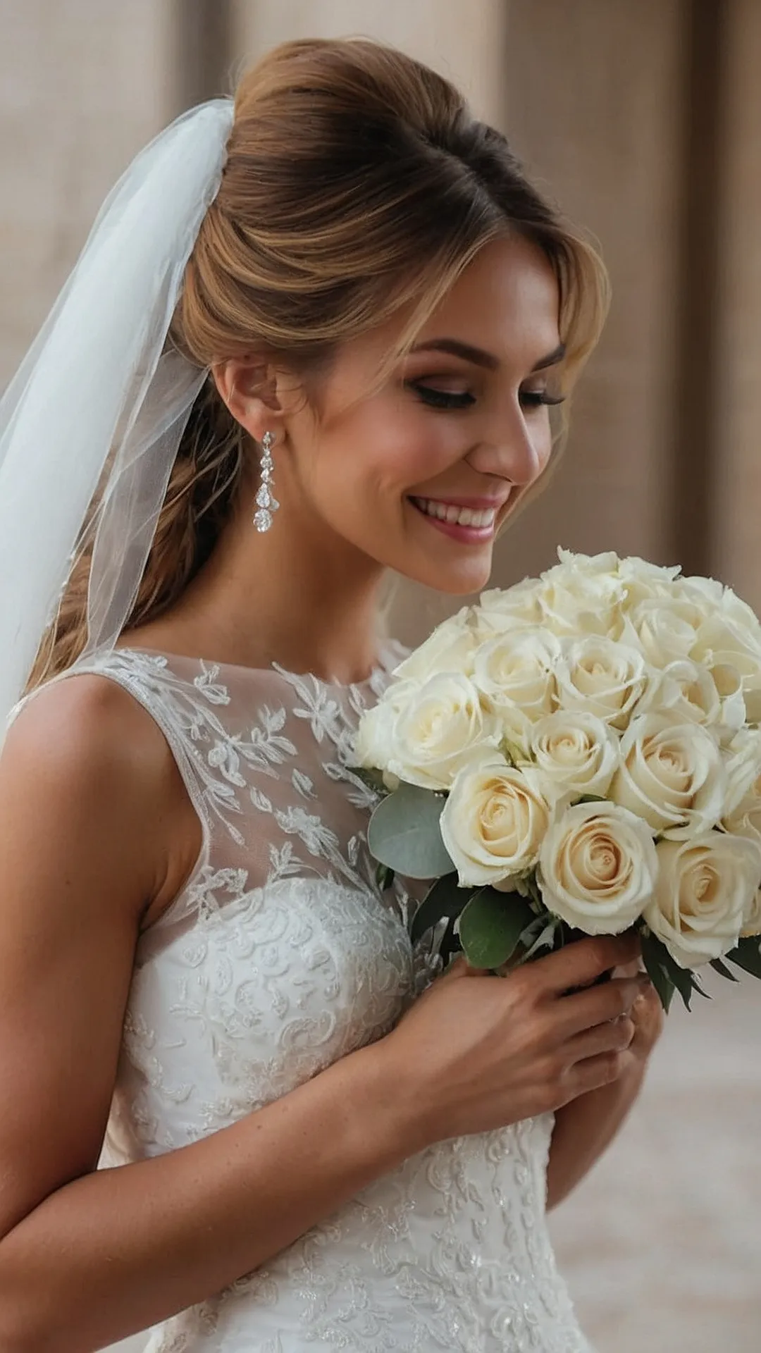 Intricate Braided Hairstyles with Veil Ideas for Weddings