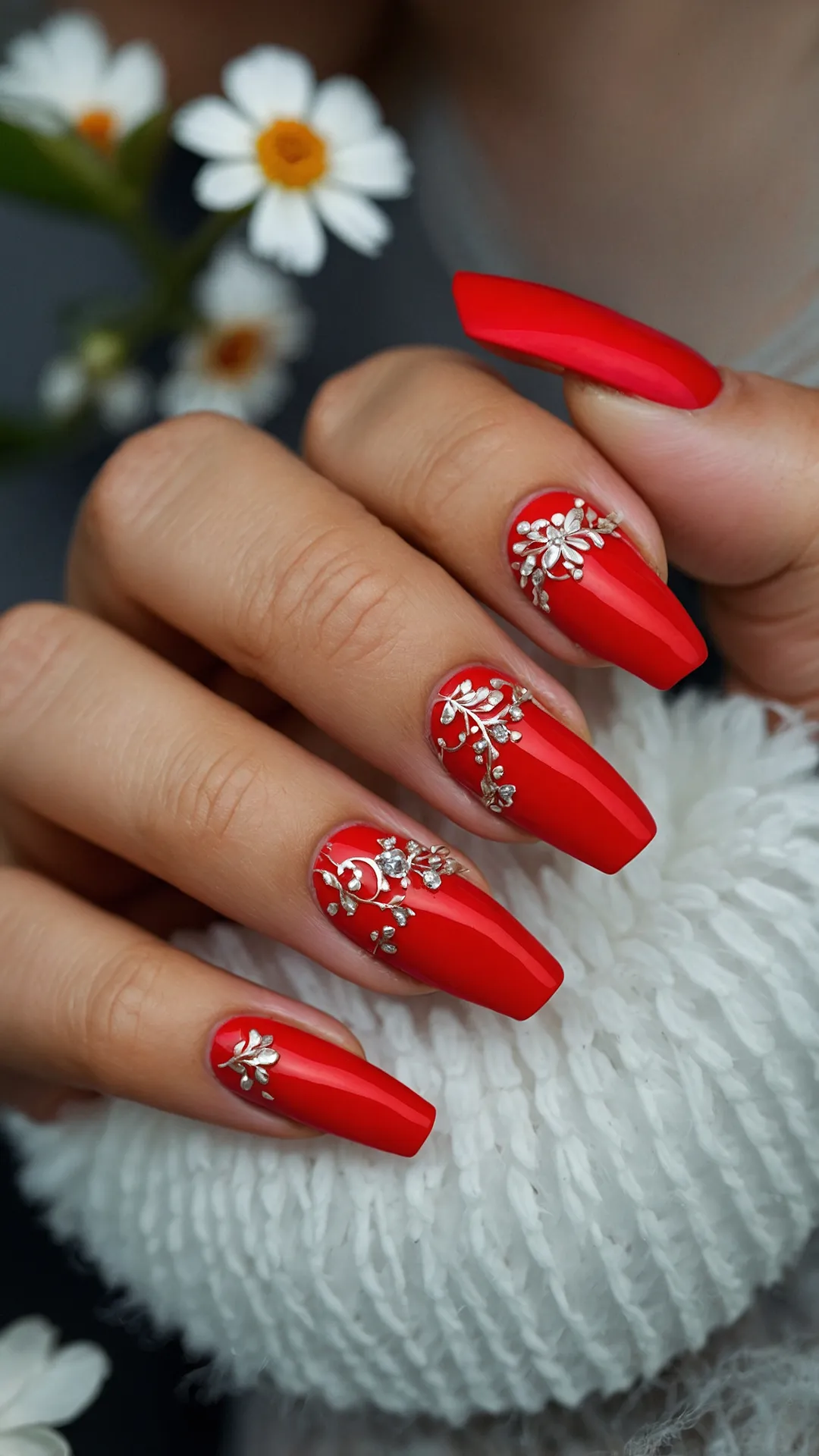 Discover 23 Stunning Red Acrylic Nail Ideas You’ll Adore 41 Nail Goals Redux