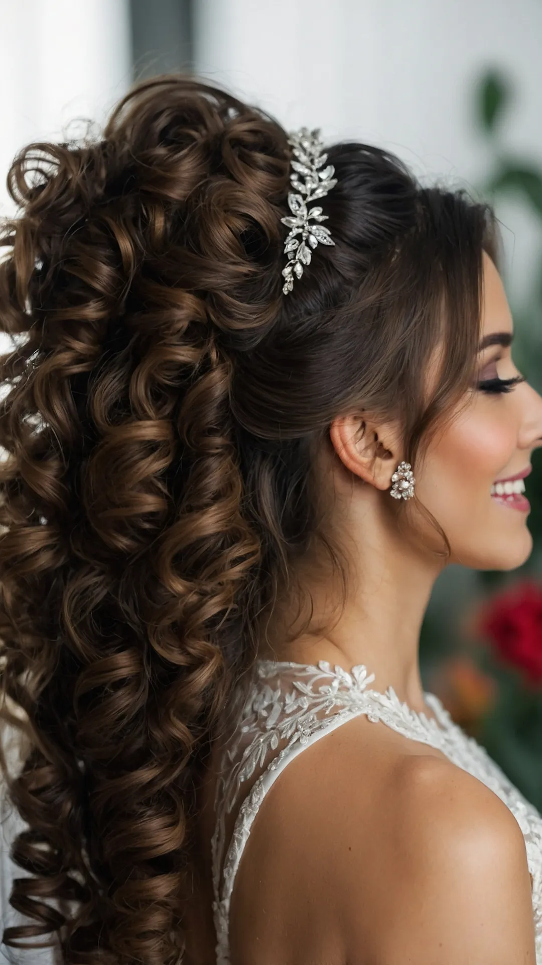 Big Day, Big Curls: 21 Naturally Curly Bridal Styles to Love** ** 36 Showstopping Bridal Bounce