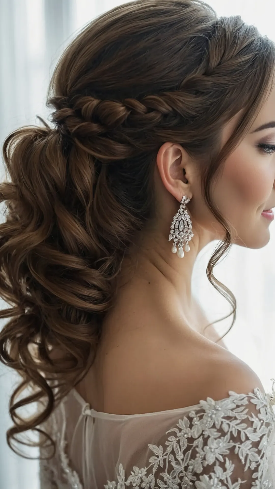 Your Ultimate Guide to 15 Brunette Wedding Hairstyles 34 Ebony Elegance, Bridal Bliss