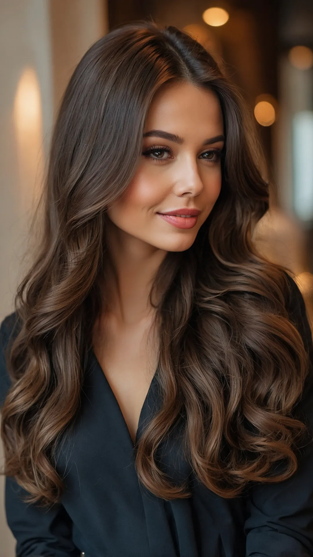 Velvet Cocoa Waves