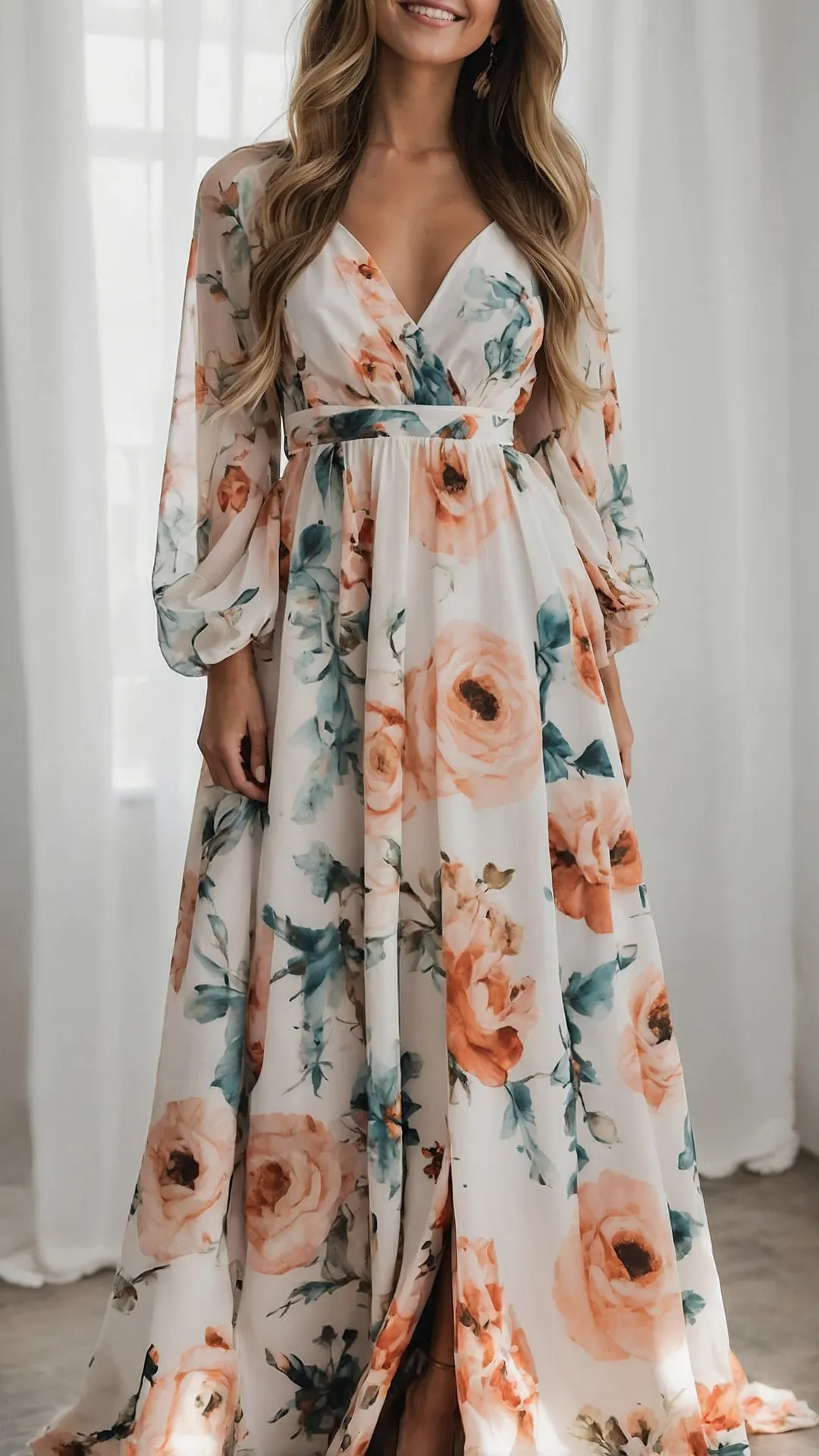 Blooming Into Style: 21 Long Floral Outfit Ideas for Every Occasion 35 Bloom & Breeze