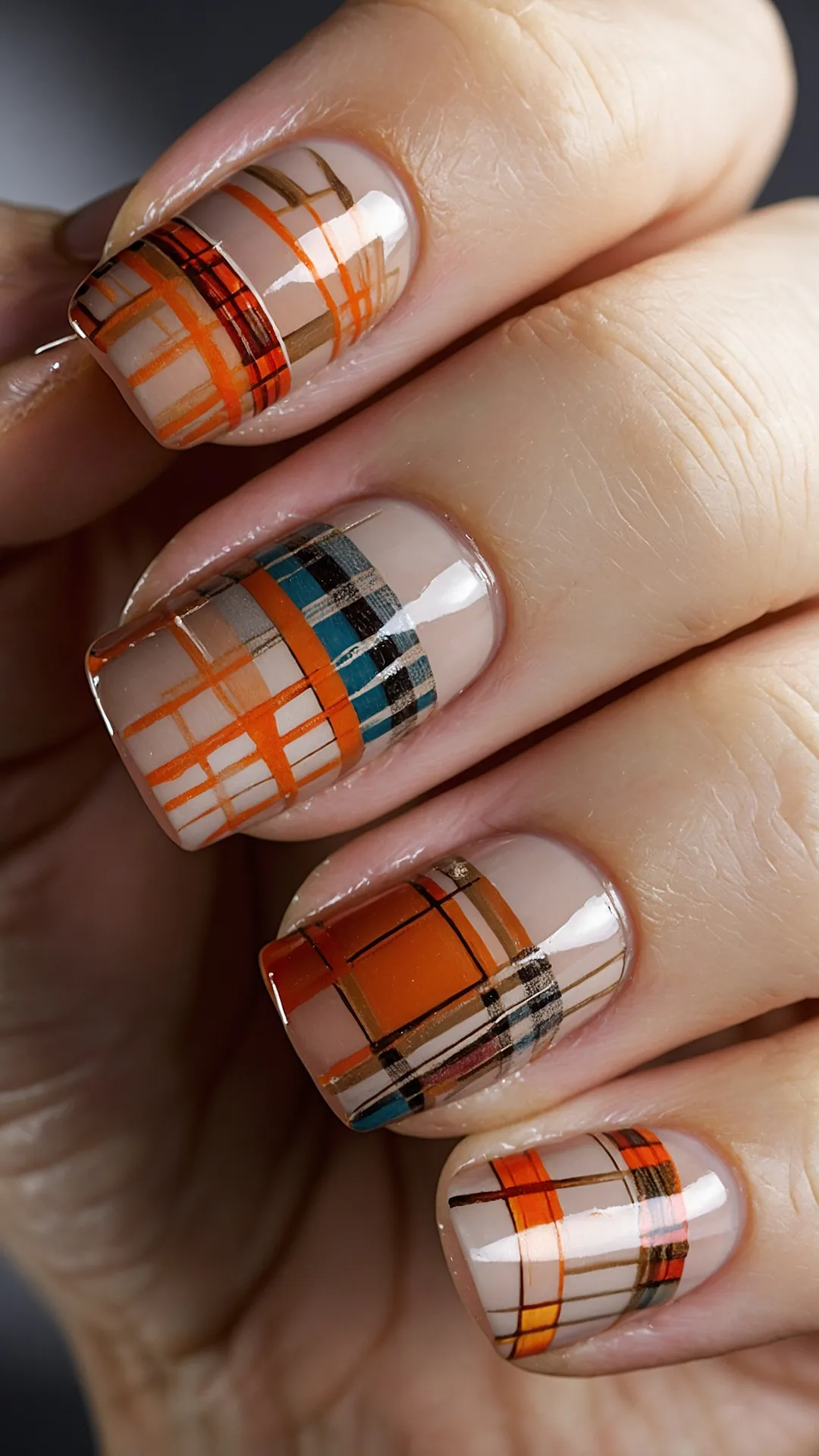 Plaid Power Mani