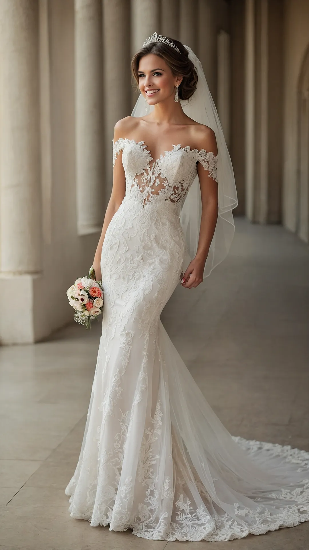 Catch the Wave: 21 Fabulous Mermaid Wedding Dress Inspirations 38 Mermaid Magic Aisle