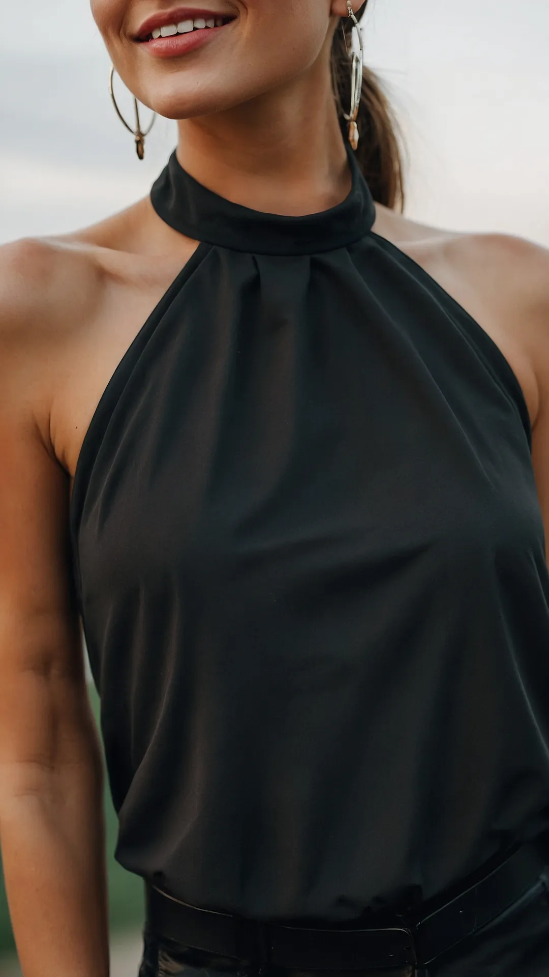 Effortlessly Chic: 22 Halter Top Styles for All Occasions 35 Sun-Kissed Straps