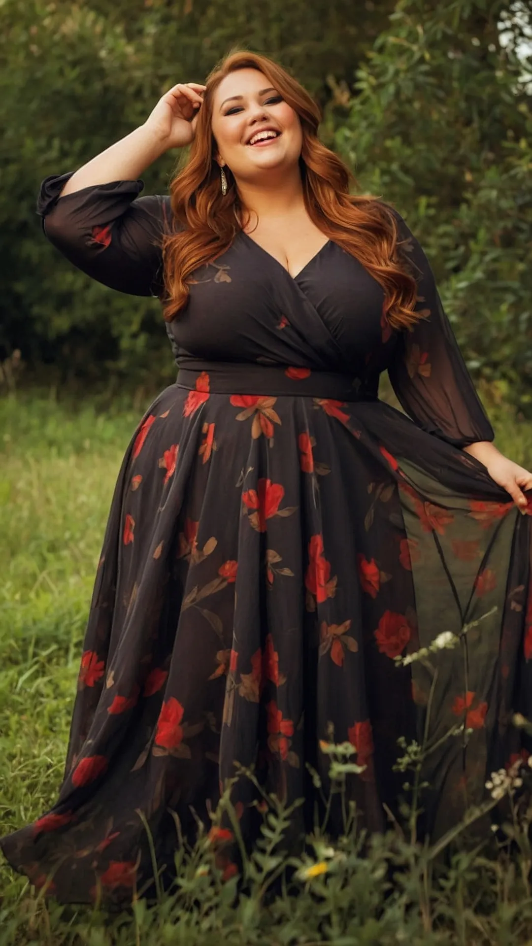Embrace Your Curves: 20 Fabulous Plus Size Maxi Dresses for Summer Fun 45 Curvy Maxi Confidence