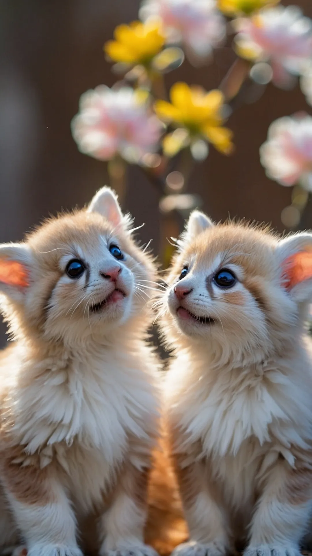 Cuddly Creatures on Your Screen: 15 Cute Animal Wallpaper Inspirations 41 Fuzzy-licious Duo