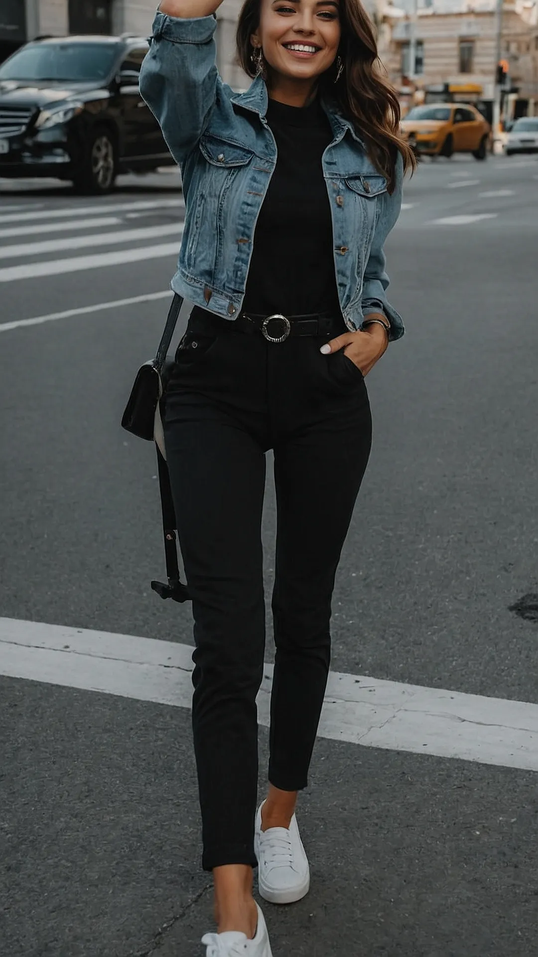 Short Skirt, Long Boots, & Smiles