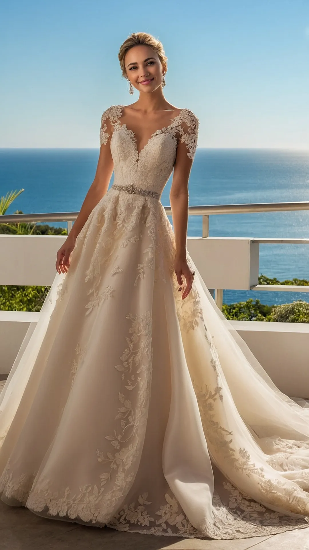 Embrace the Rainbow: 15 Stunning Colored Wedding Dresses to Inspire Your Big Day 35 Sunset Ceremony Chic