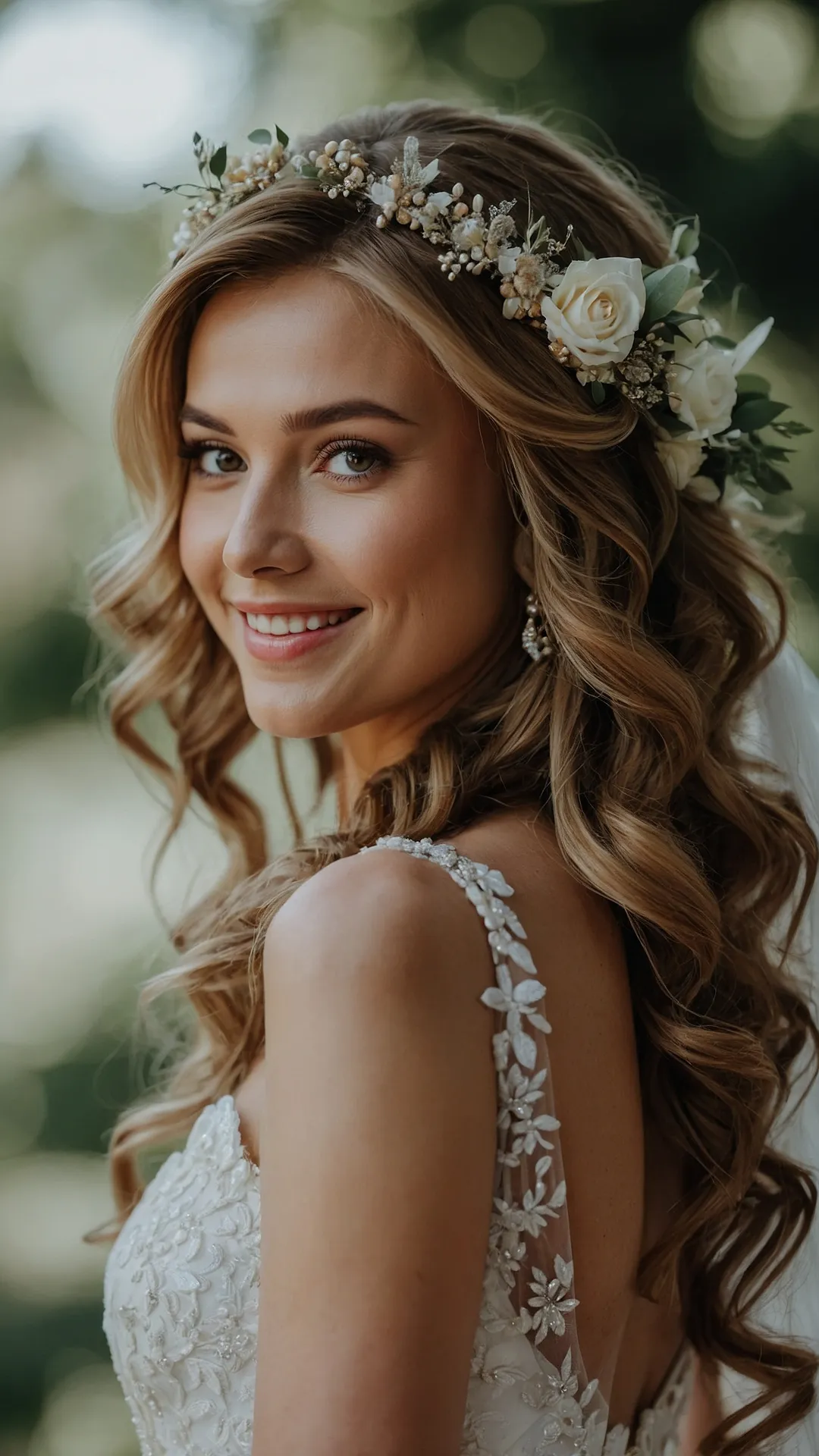 Veil Tales: 18 Stunning Bride Hairstyles with Crown Ideas that You’ll Love!** ** 34 Royal Locks