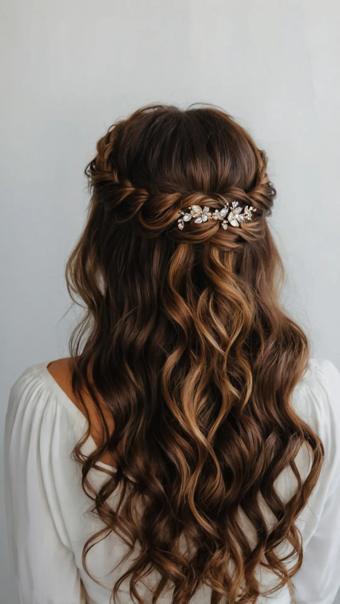 Stylish Half Up, Half Down Hairstyles for Prom Perfection 43 Prom Hair: Up Top, Down Flow