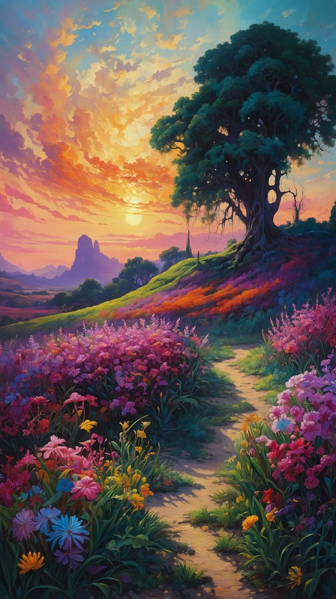 Unleashing Creativity: 22 Oil Painting Background Ideas for Everyone 47 Psychedelic Pigment