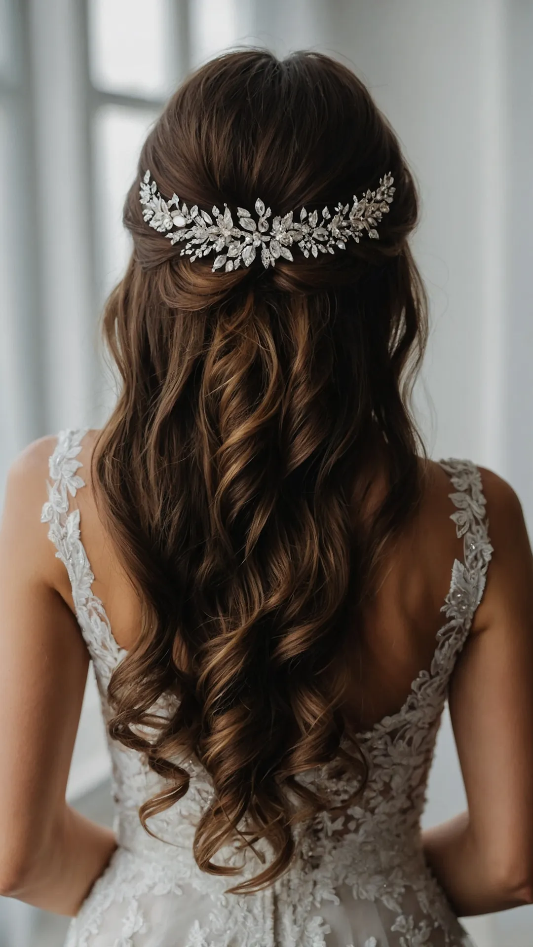 21 Simple Yet Elegant Bridal Hairstyles to Try on Your Big Day 45 Straight Talk, Wavy Walk