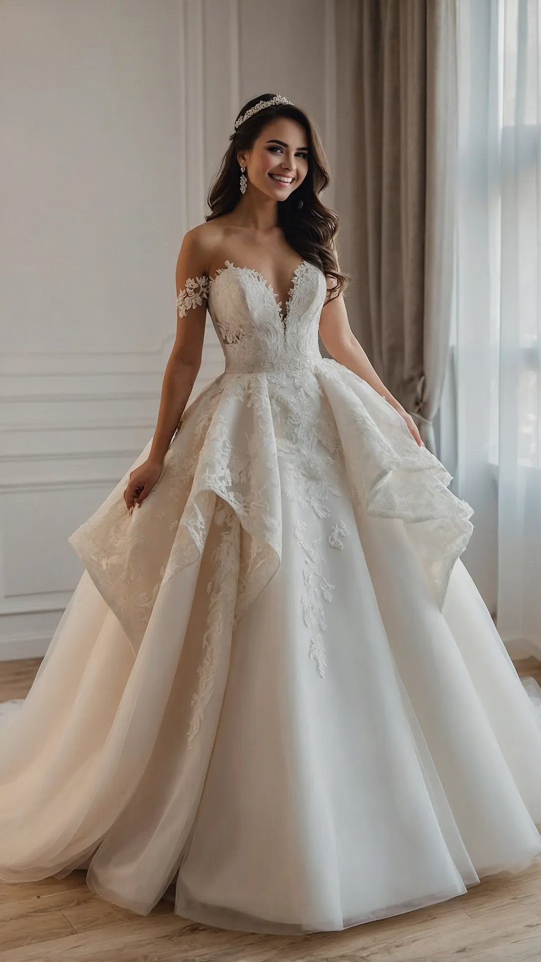 Enchanting Elegance: 20 Bridal Dress Trends for Your Winter Wedding 43 Floating Bliss Silhouette