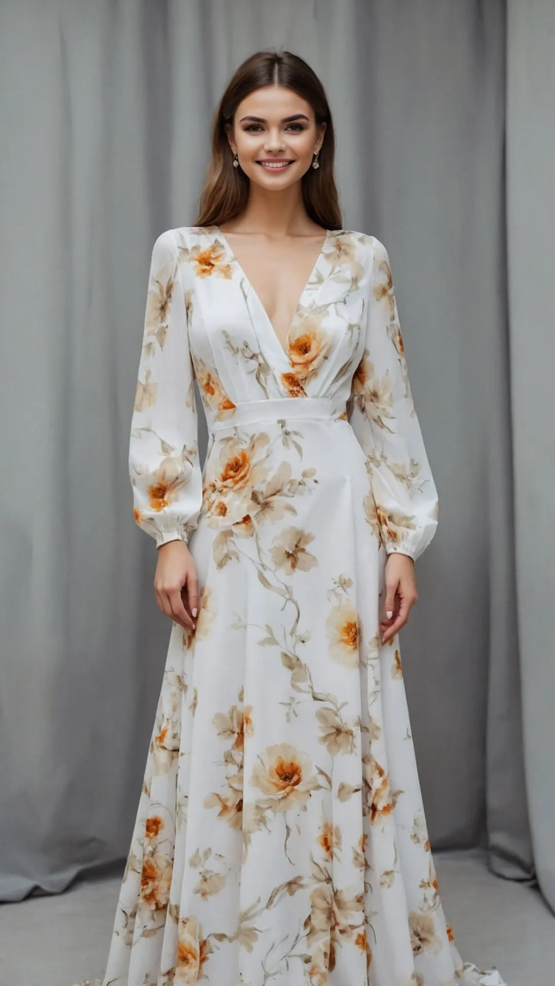 Blooming Into Style: 21 Long Floral Outfit Ideas for Every Occasion 47 Frock in Full Bloom