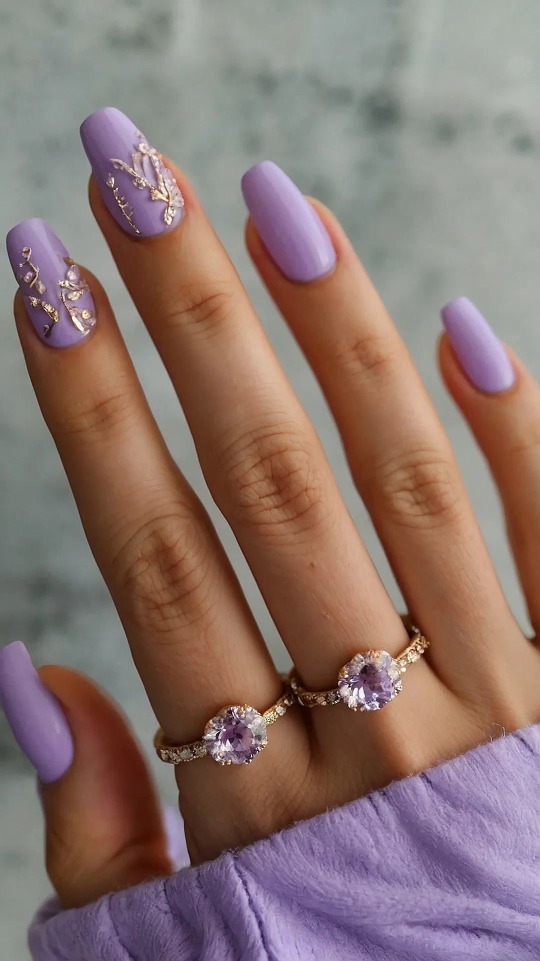 Lavender Nail Art Extravaganza