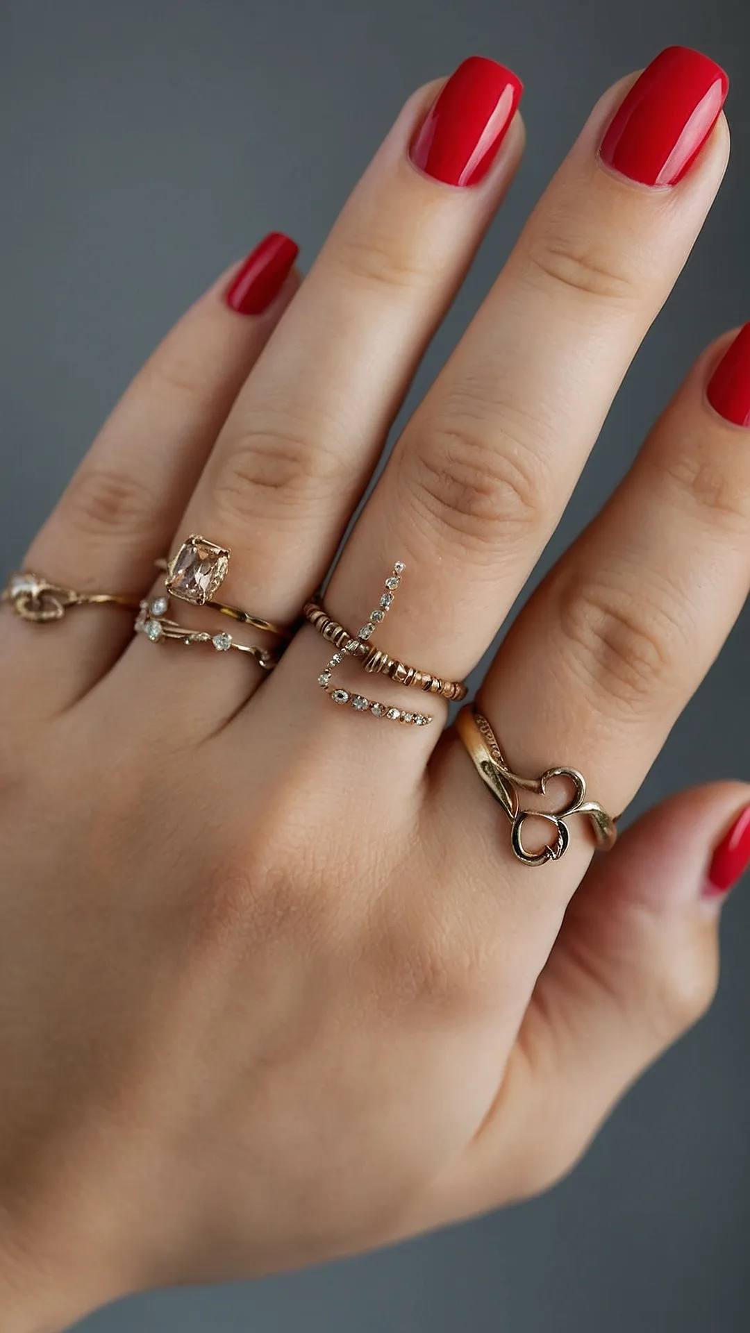 15 Striking Red Nail Ideas to Celebrate Fall in Style 35 Red Hot Duo: