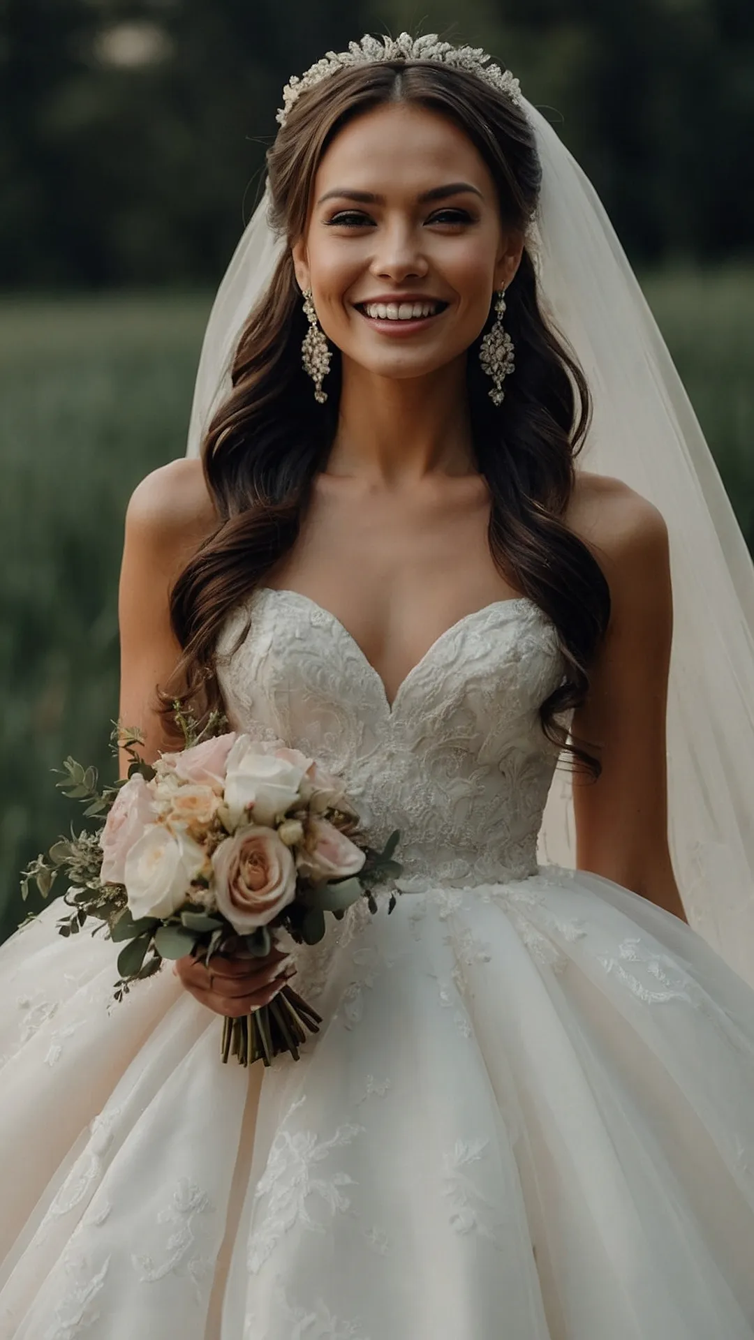 Half-Up Bridal Perfection