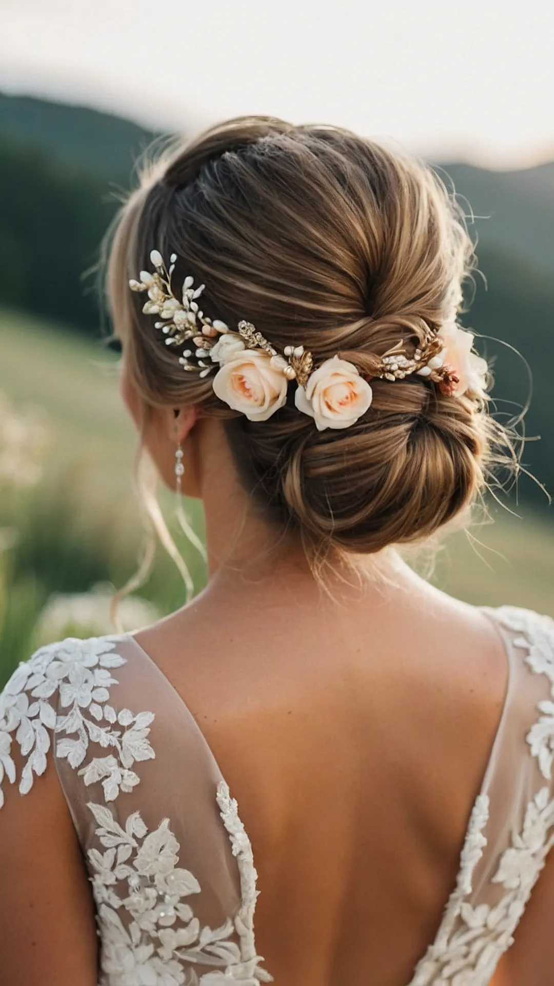 Bohemian Bridal Bun