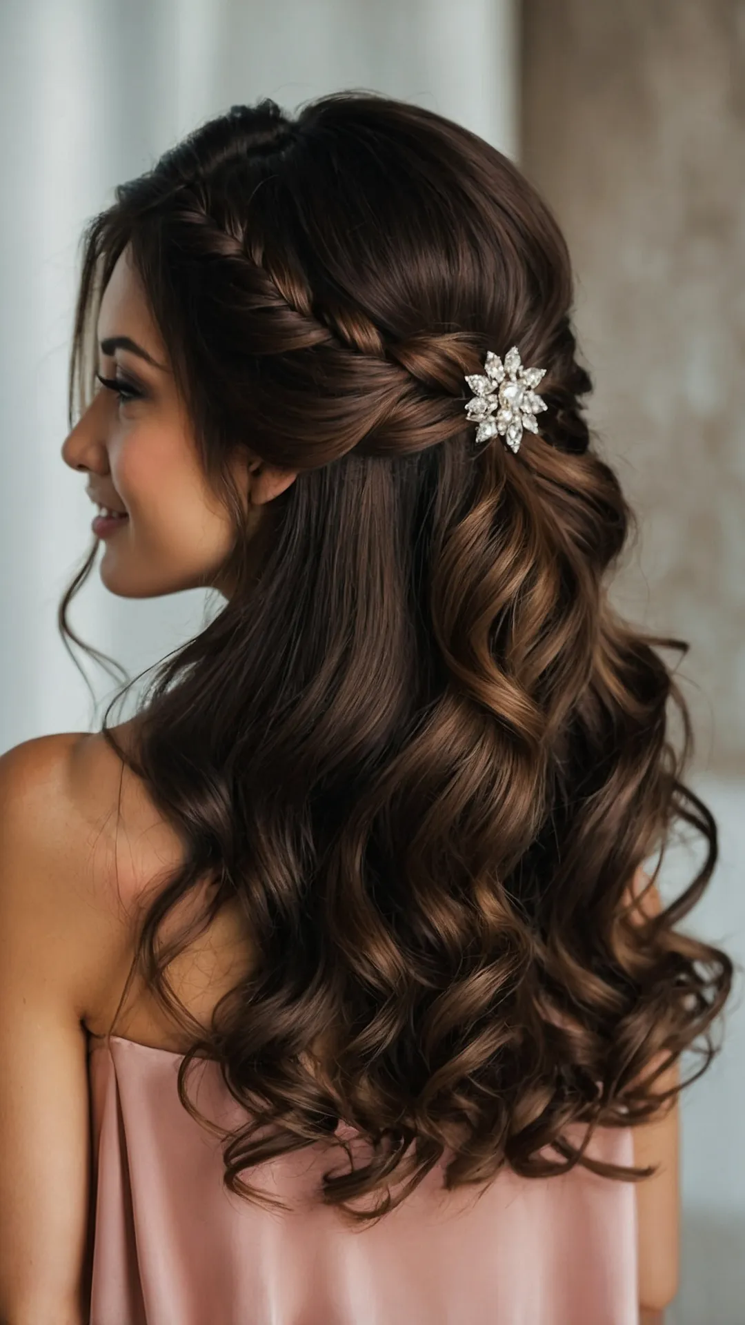 Creative Half Up Half Down Hairstyle Ideas to Wow Your Guests 44 Effortless Wedding Glam