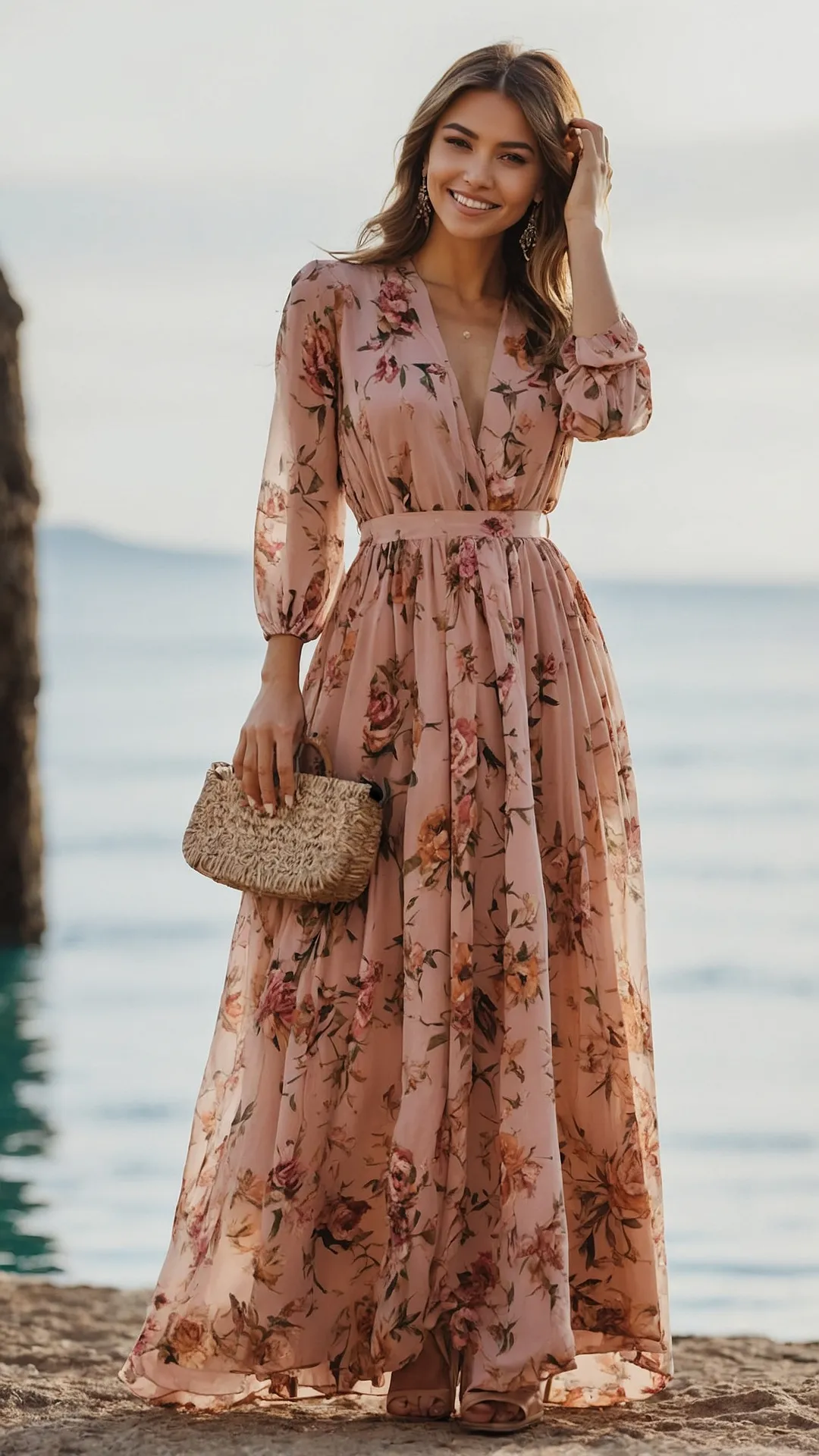 Blooming Into Style: 21 Long Floral Outfit Ideas for Every Occasion 34 The Floral Statement