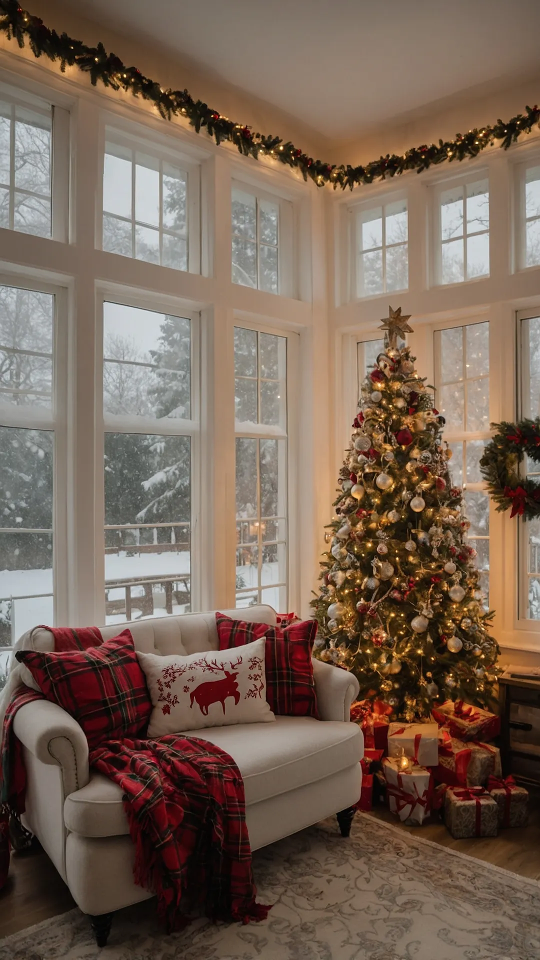 Easy Crafts: 18 Christmas Window Decoration Ideas to Jingle Your Holiday Spirit!** ** 39 Enchanted Glass Displays