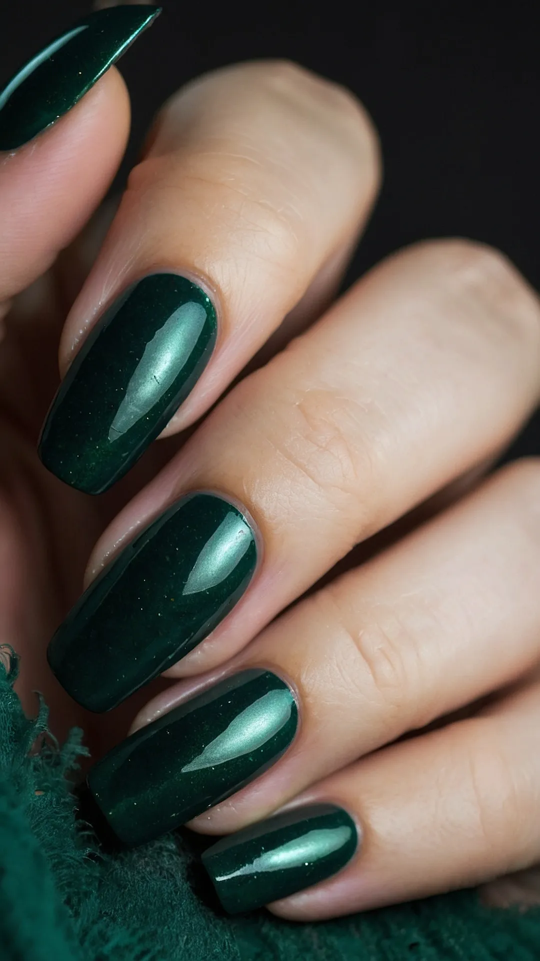 Elevate Your Nail Game with Dark Emerald Green: 17 Inspiring Ideas 36 Gold & Green Nails