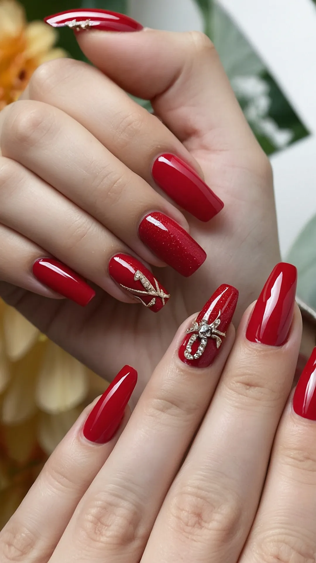 Glamorous Holiday Nails