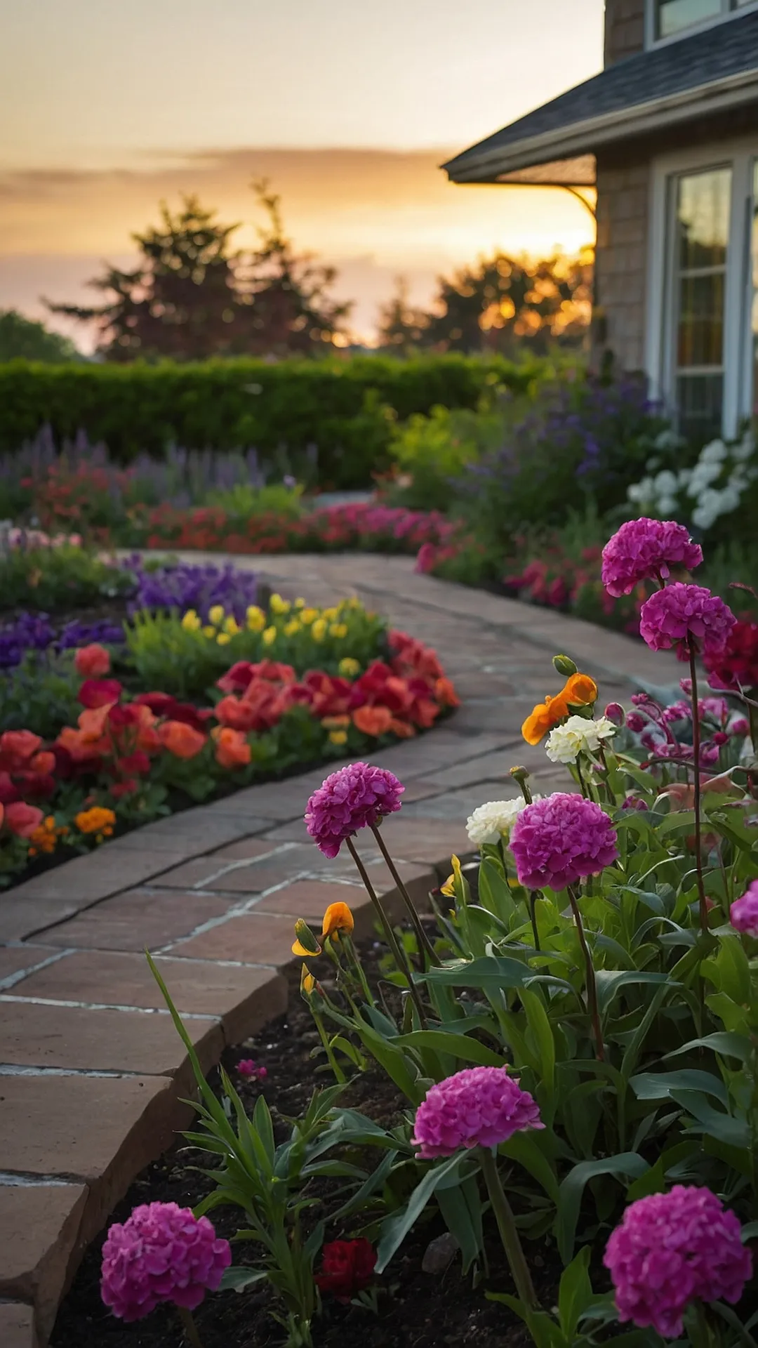 Sunlit Bloom Walk