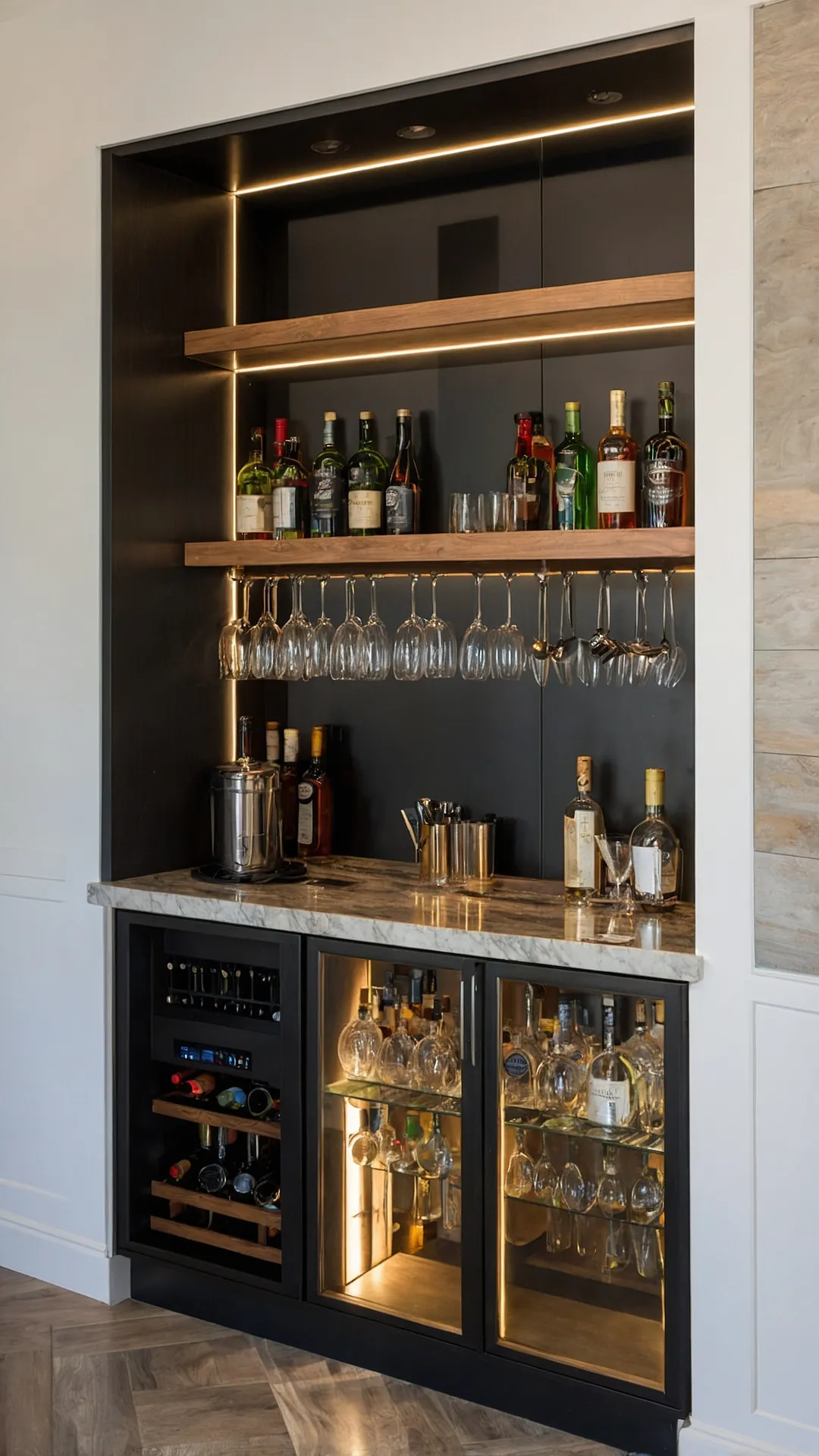 Transform Your Nook: 17 House Bar Design Ideas for Modern Spaces 42 Your Personal Chill Zone