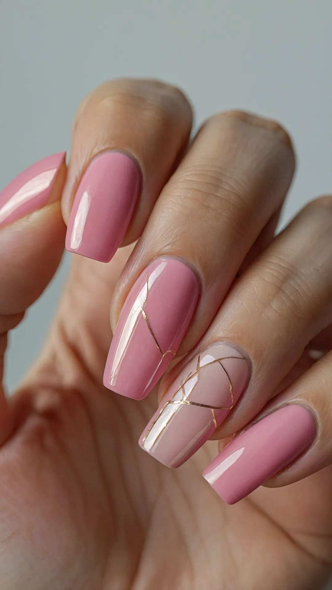 Unleashing 22 Pink Nail Art Ideas for Every Occasion 38 Glinting Pink Power