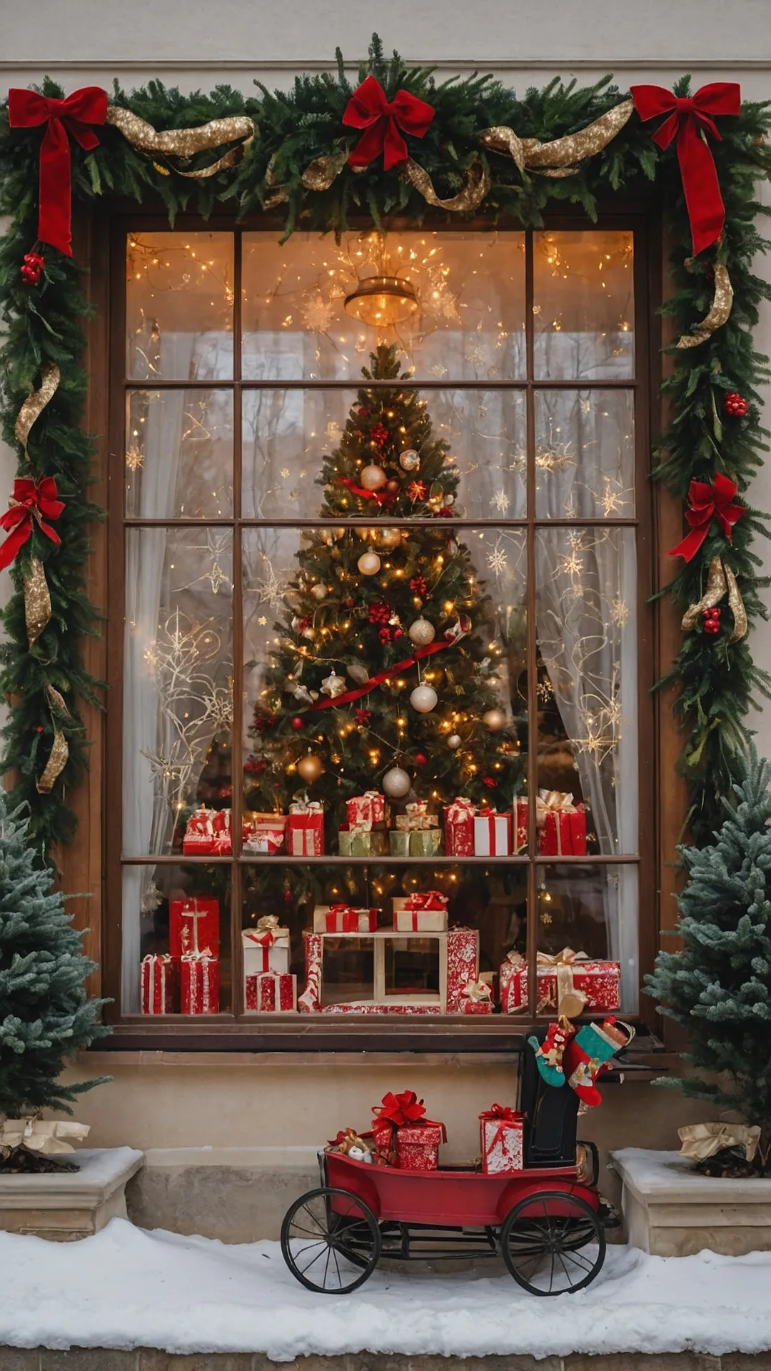 Easy Crafts: 18 Christmas Window Decoration Ideas to Jingle Your Holiday Spirit!** ** 43 Holiday Glow-Up Panes