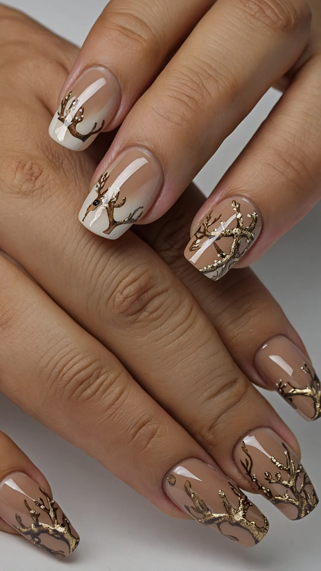 Get Inspired: 22 Stylish Deer Print Nail Designs for Every Occasion 42 Dappled Dot Nails