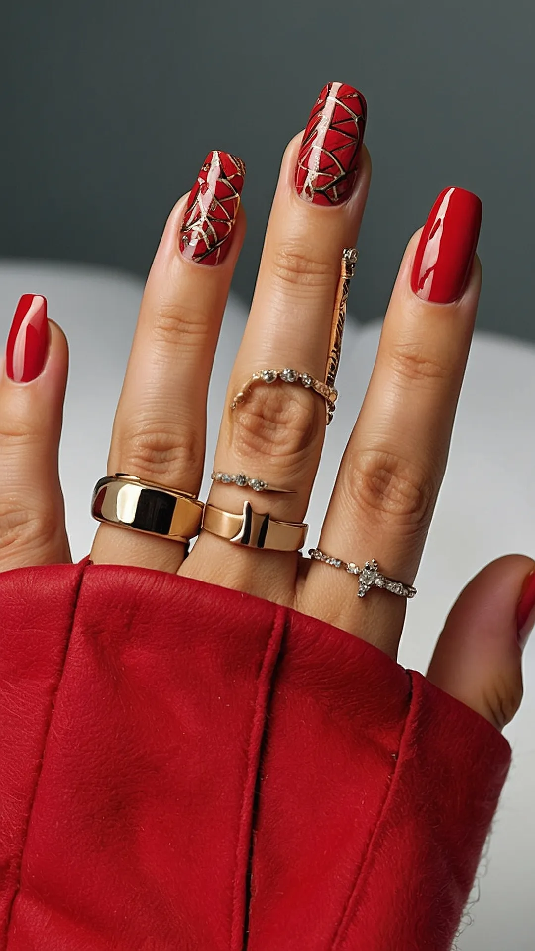 Simple and Chic Cherry Nails: Your 2024 Spring Guide 35 Vivid Spring Varnish
