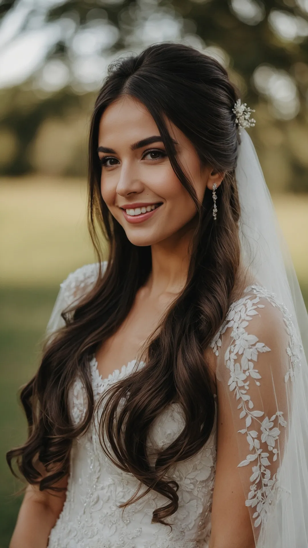 Bridal Hair: Straight or Swirl