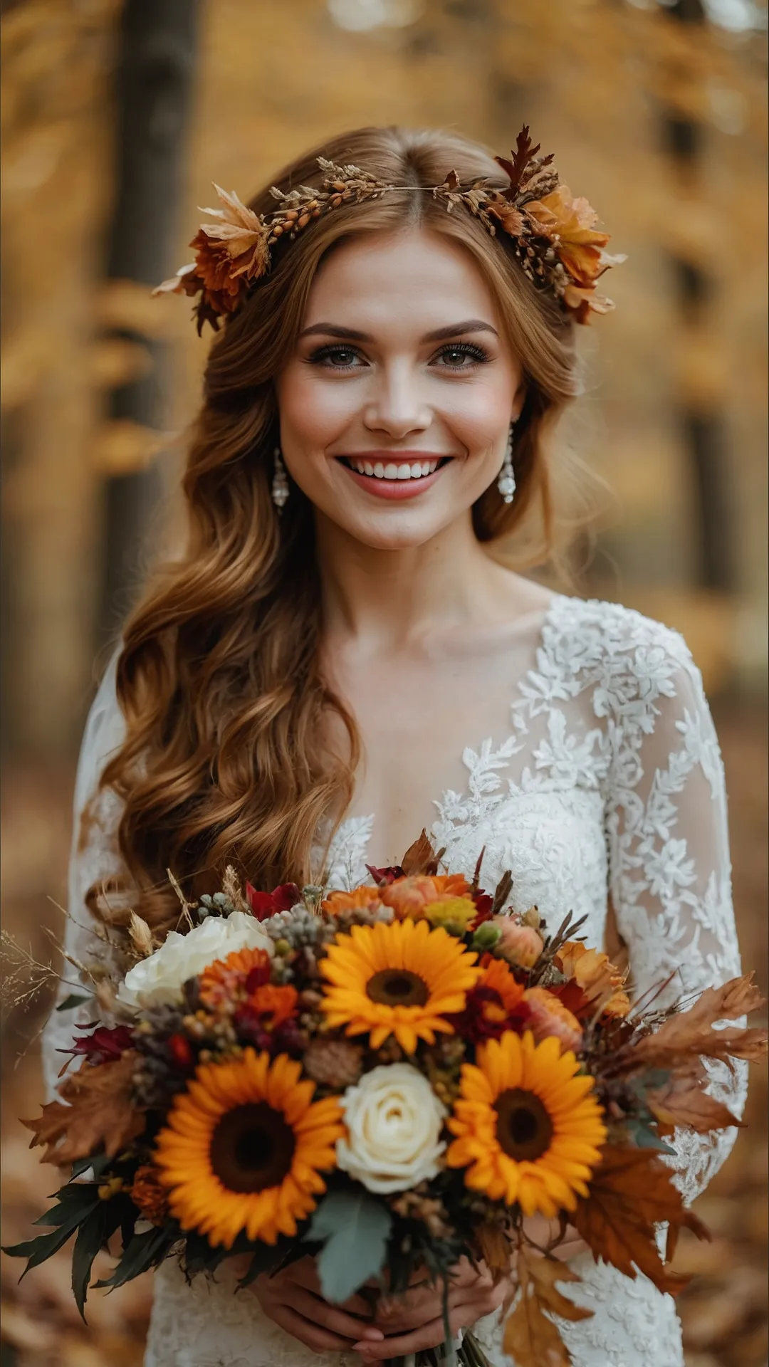 Autumnal Bridal Crowns